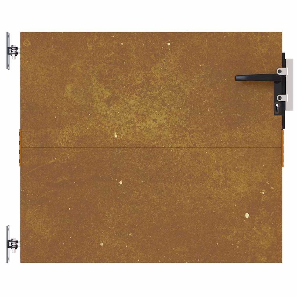 Puutarhaportti 85X75 Cm Corten-Teräs