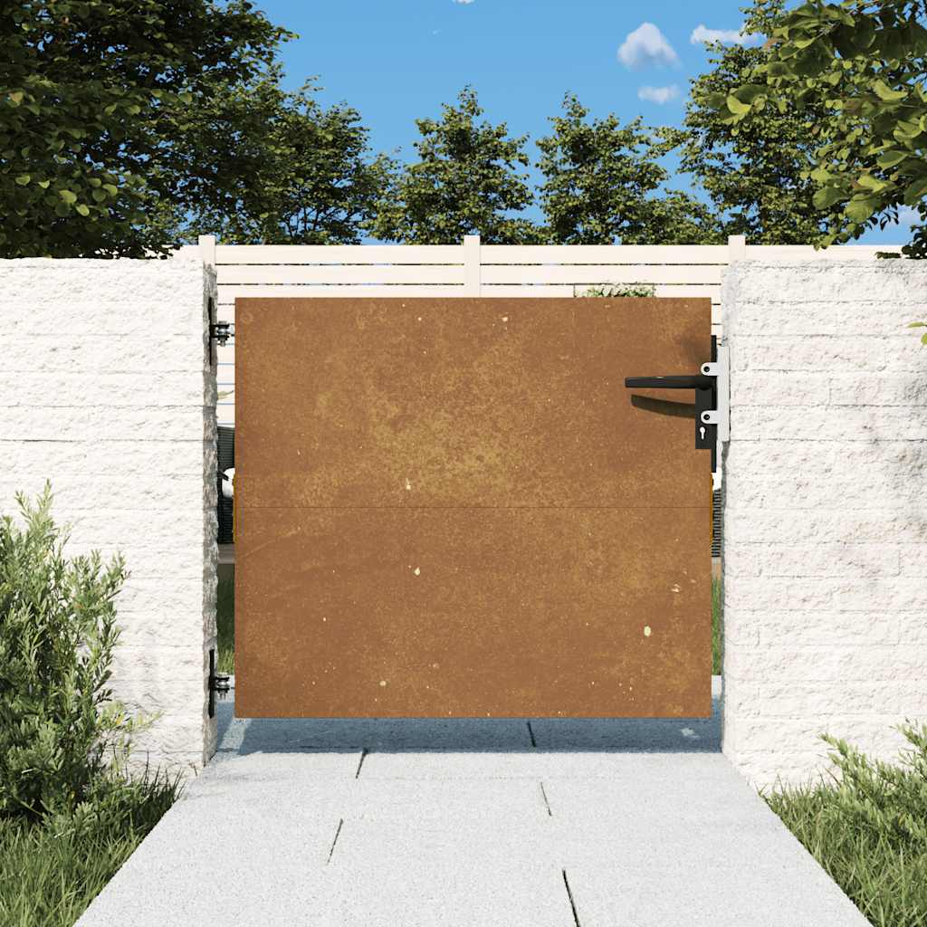 Puutarhaportti 85X75 Cm Corten-Teräs