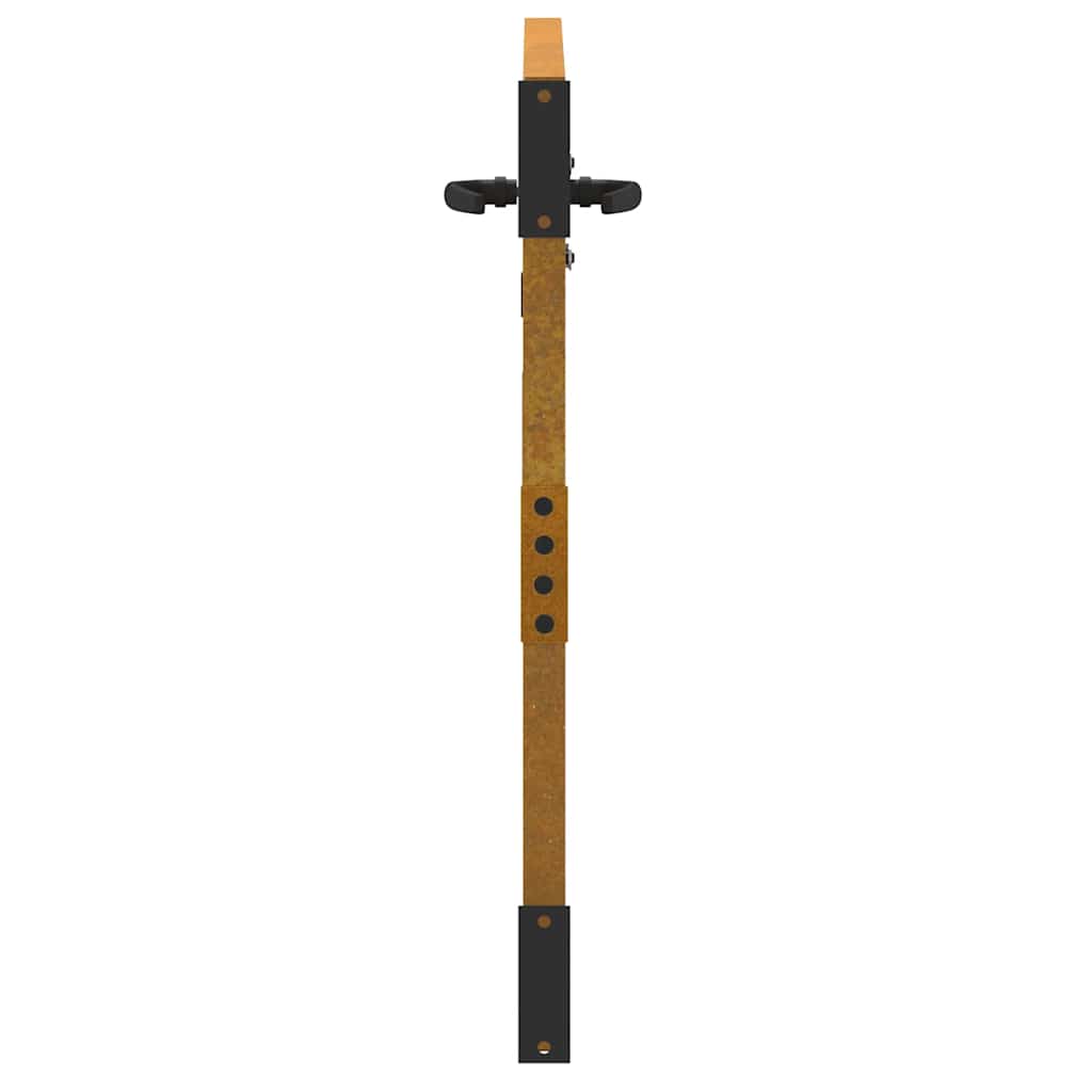 Puutarhaportti 85X125 Cm Corten-Teräs Neliönmuotoinen