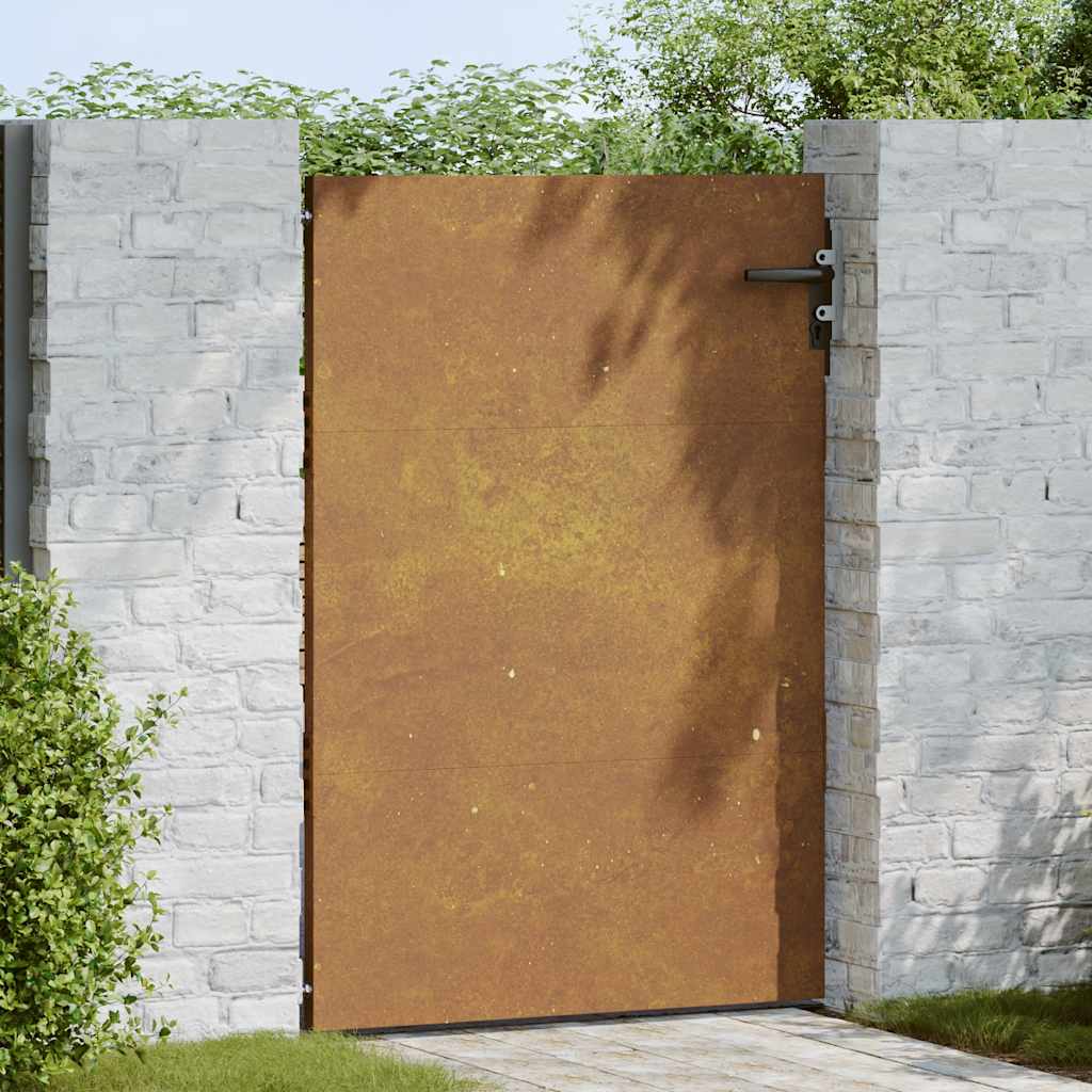 Puutarhaportti 85X125 Cm Corten-Teräs