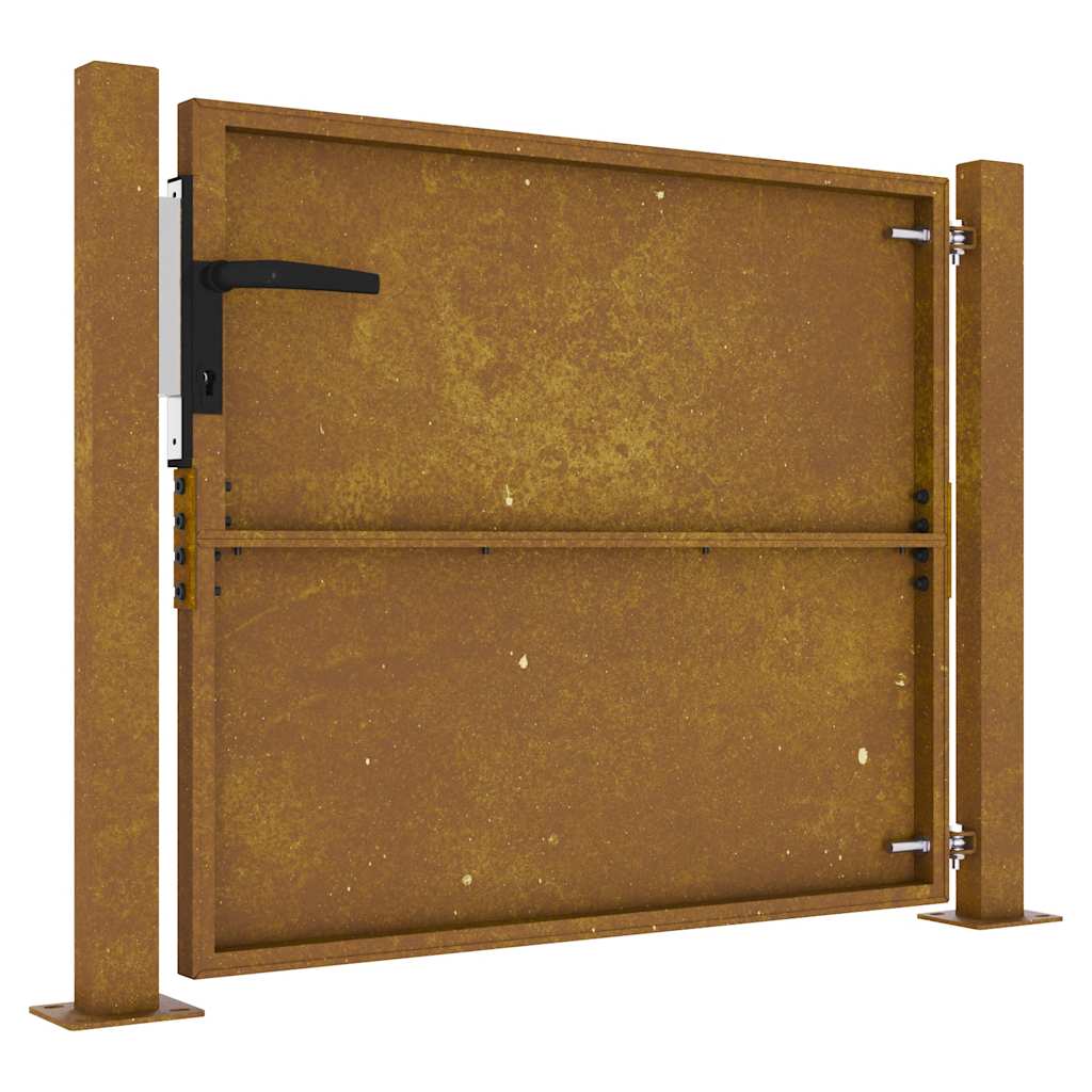 Puutarhaportti 100X100 Cm Corten-Teräs