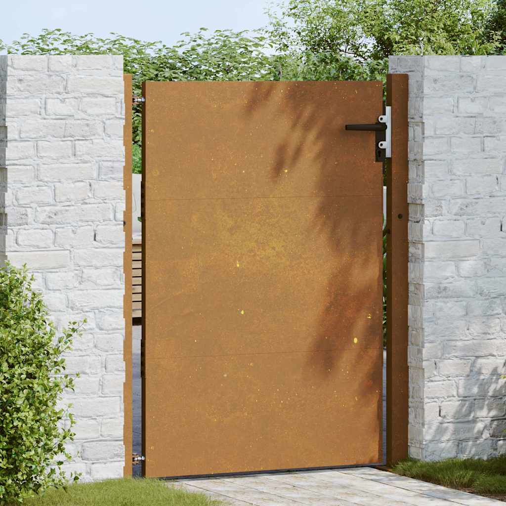 Puutarhaportti 100X125 Cm Corten-Teräs