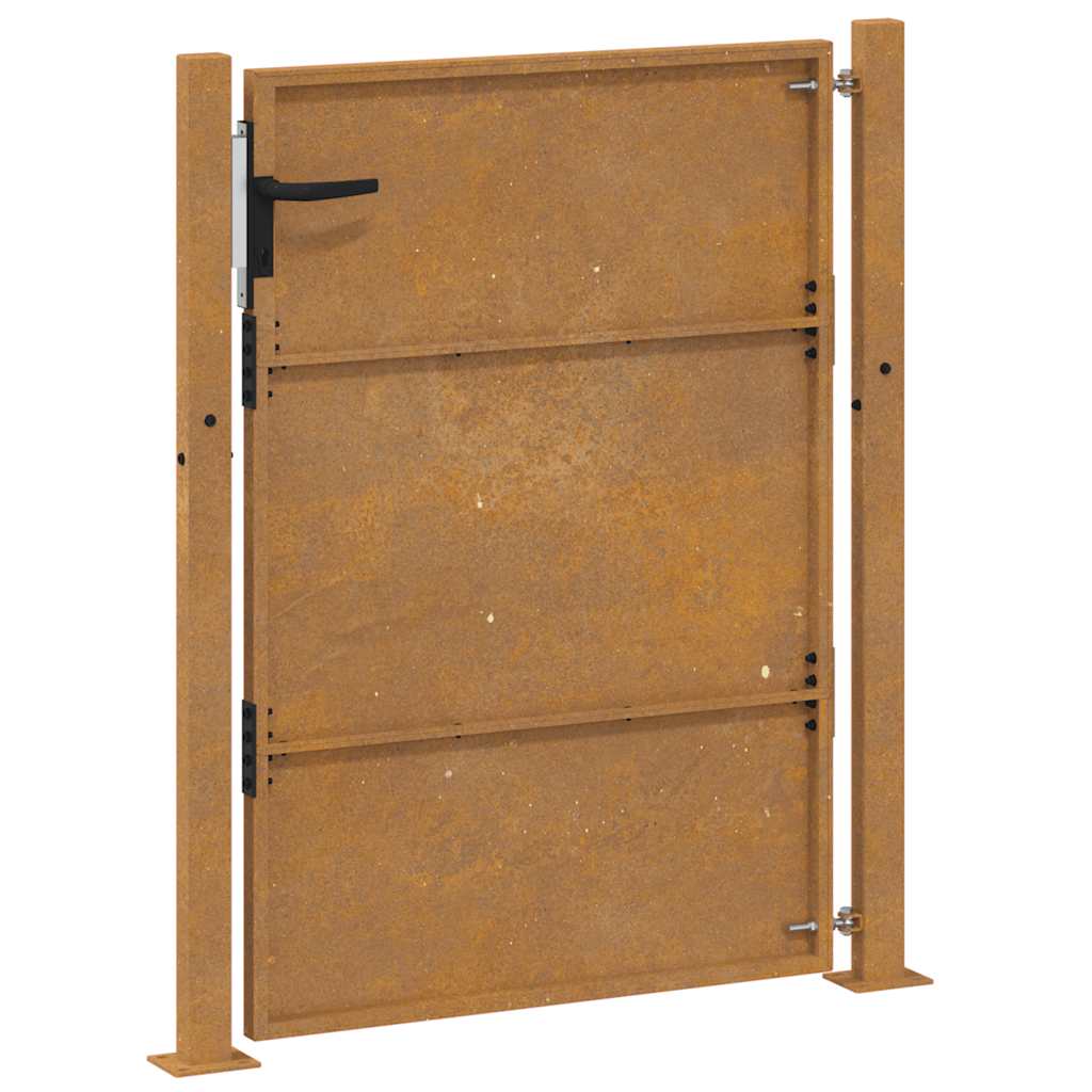 Puutarhaportti 100X125 Cm Corten-Teräs