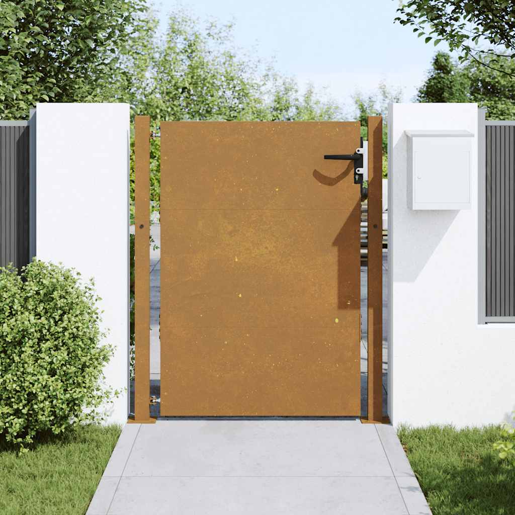 Puutarhaportti 100X125 Cm Corten-Teräs