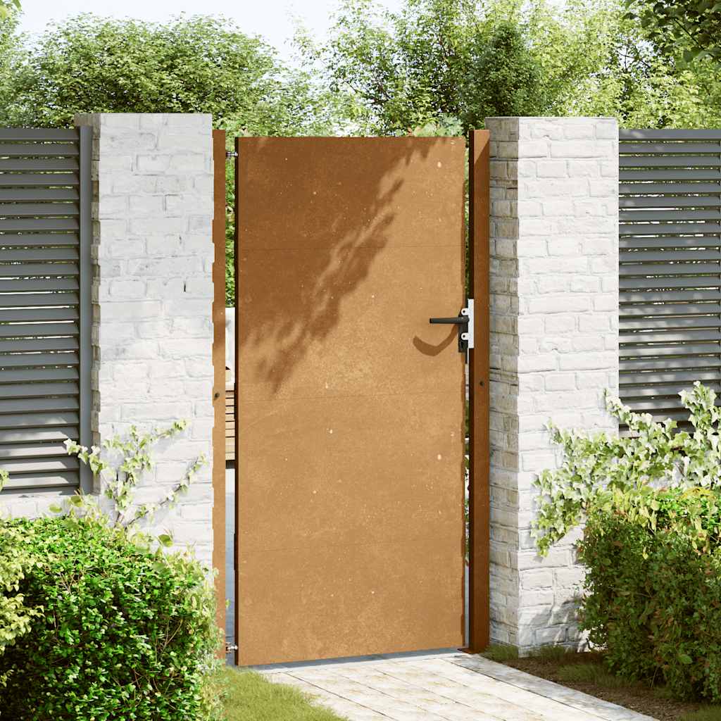 Puutarhaportti 100X200 Cm Corten-Teräs