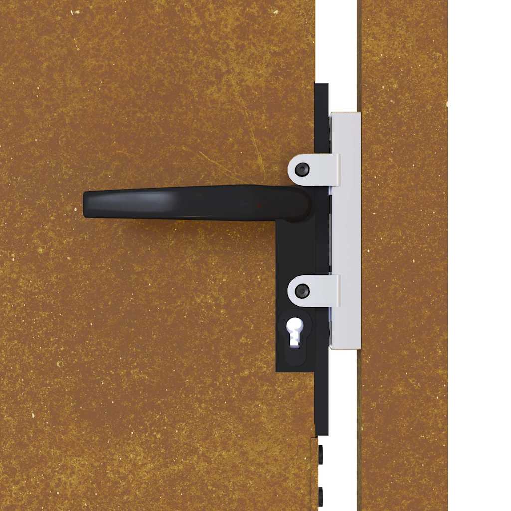 Puutarhaportti 100X200 Cm Corten-Teräs