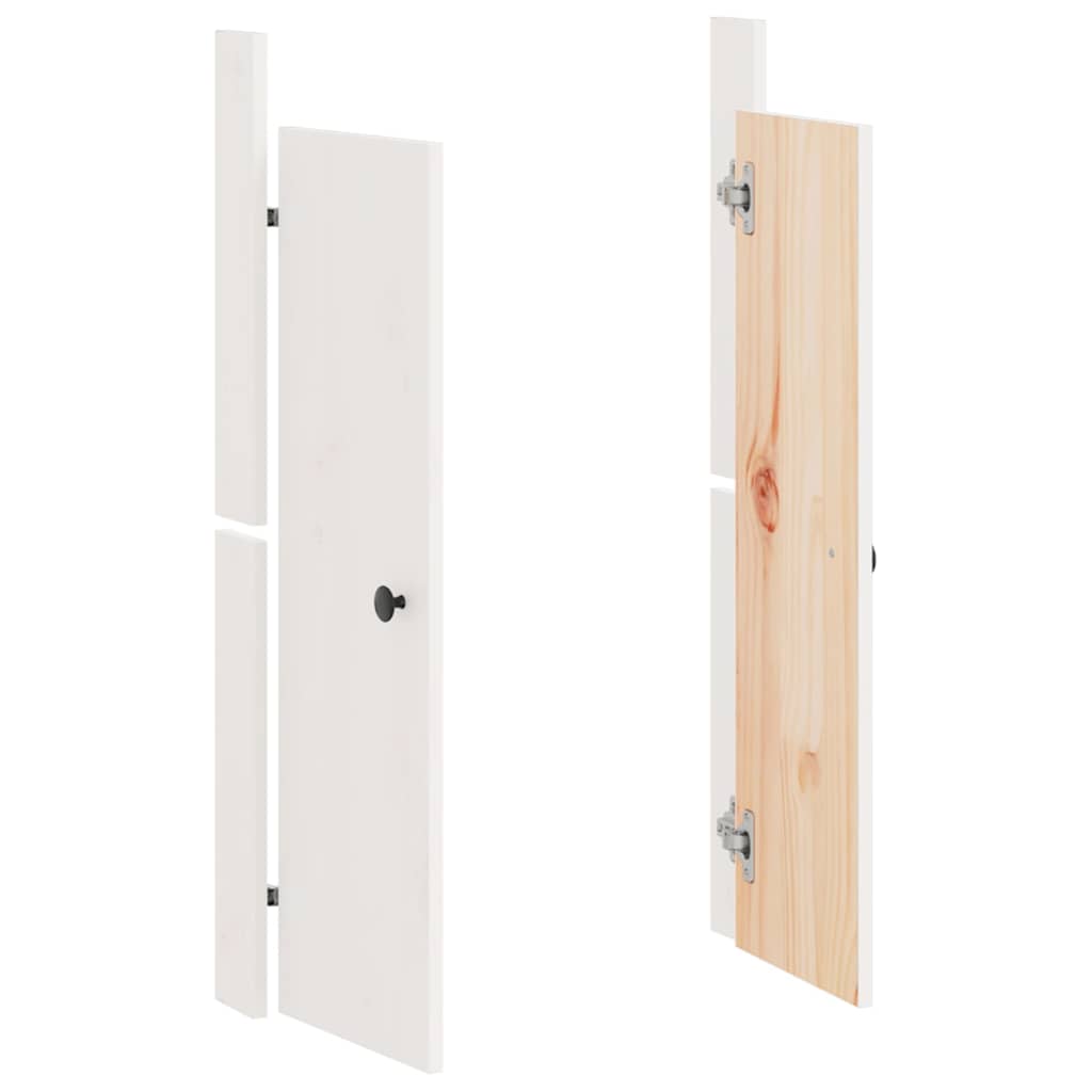 Ulkokeittiökaapin Ovet Meppel Valkoinen 50X9X82 Cm Täysi Mänty