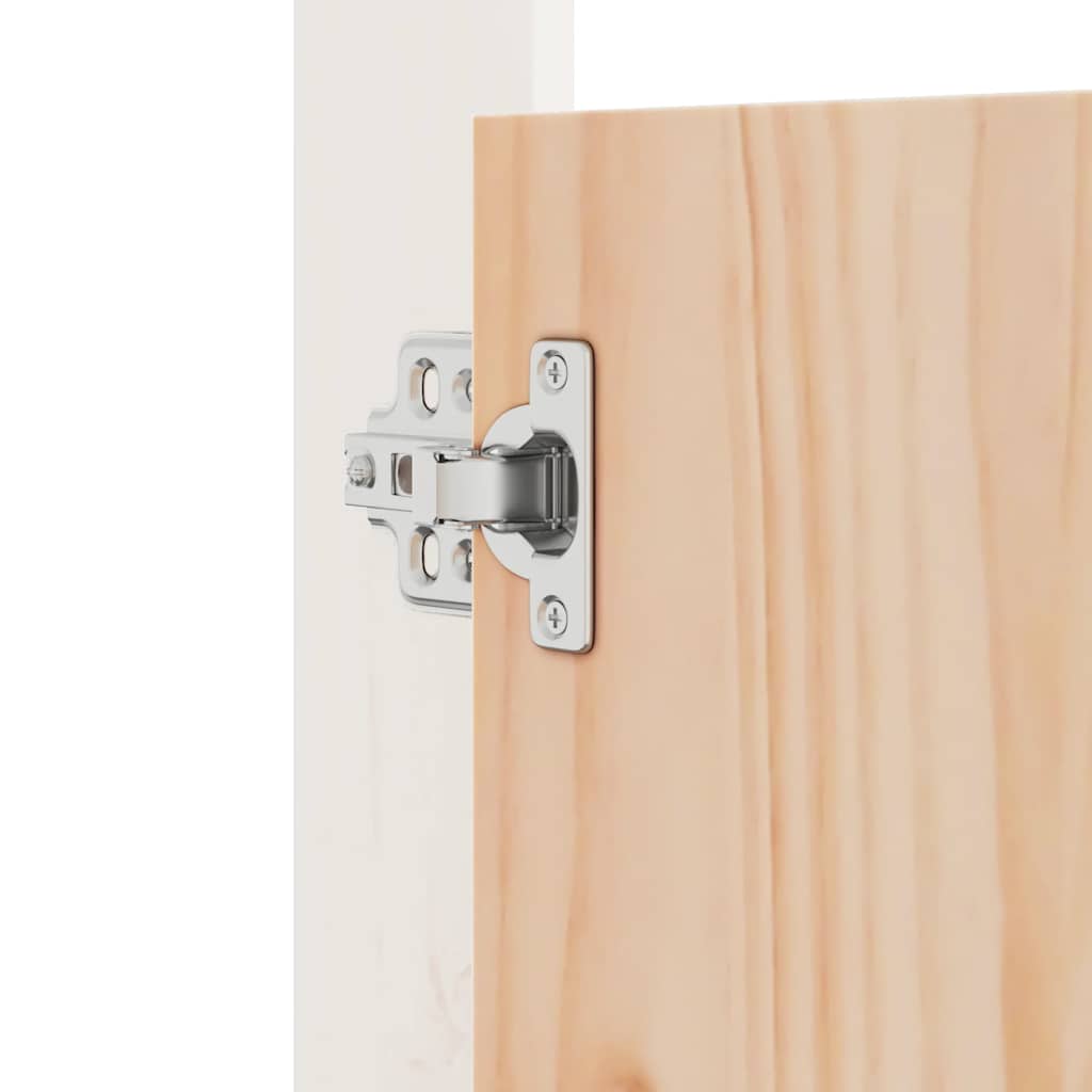 Ulkokeittiökaapin Ovet Meppel 2 Kpl Valkoinen 50X9X82 Cm Täysi Mänty