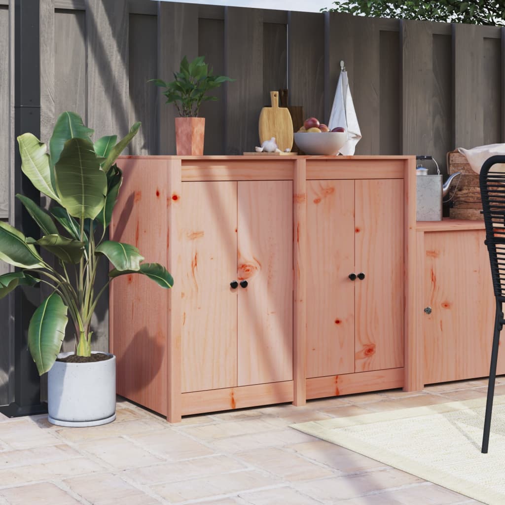Ulkokeittiökaapin Ovet Meppel 2 Kpl 50X9X82 Cm Täysi Douglaskuusi