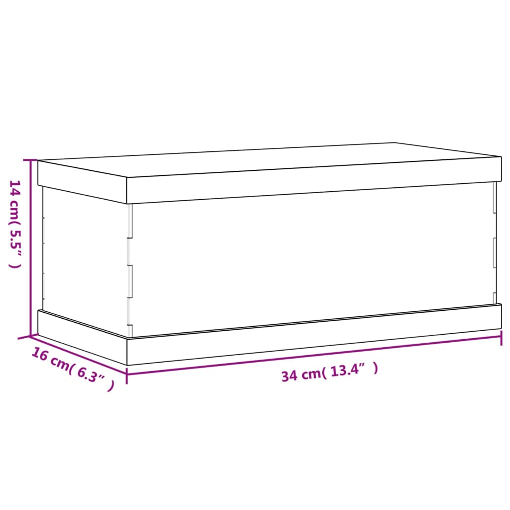 Esittelylaatikko Läpinäkyvä 34X16X14 Cm Akryyli