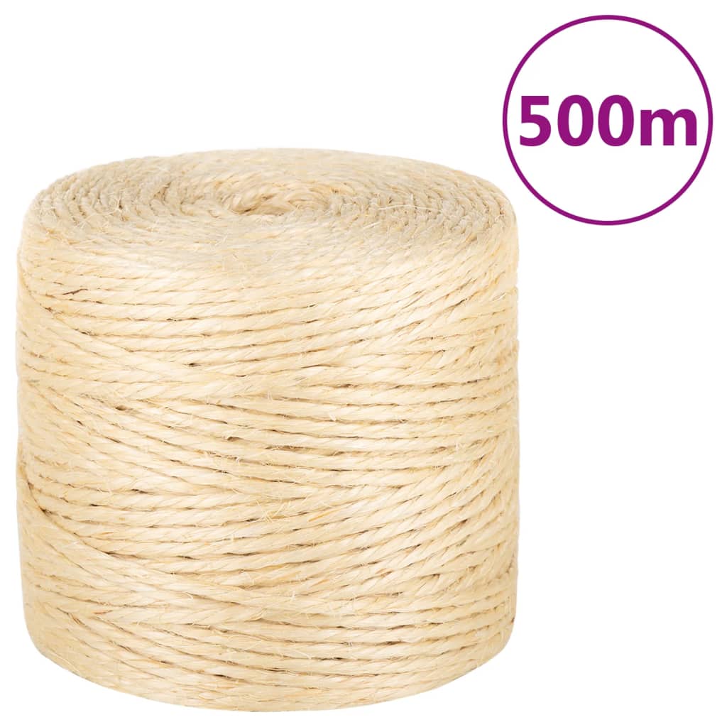 Köysi 100 % Sisal 4 Mm 500 M