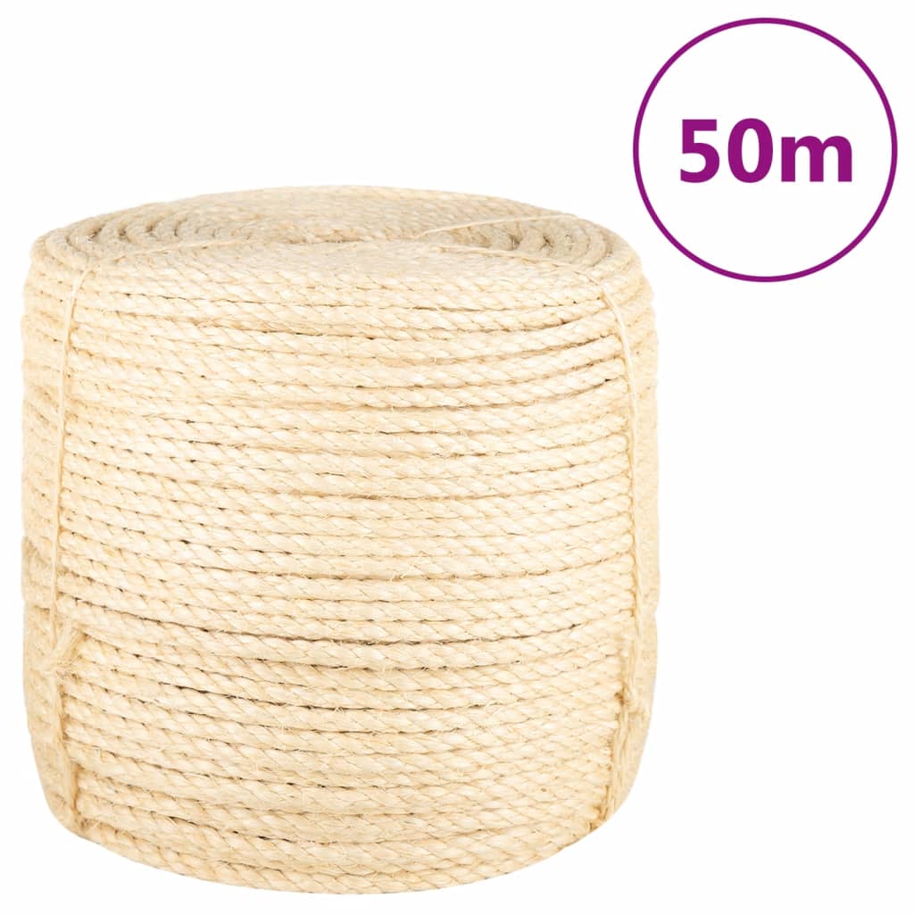 Köysi 100% Sisal 8 Mm 50 M