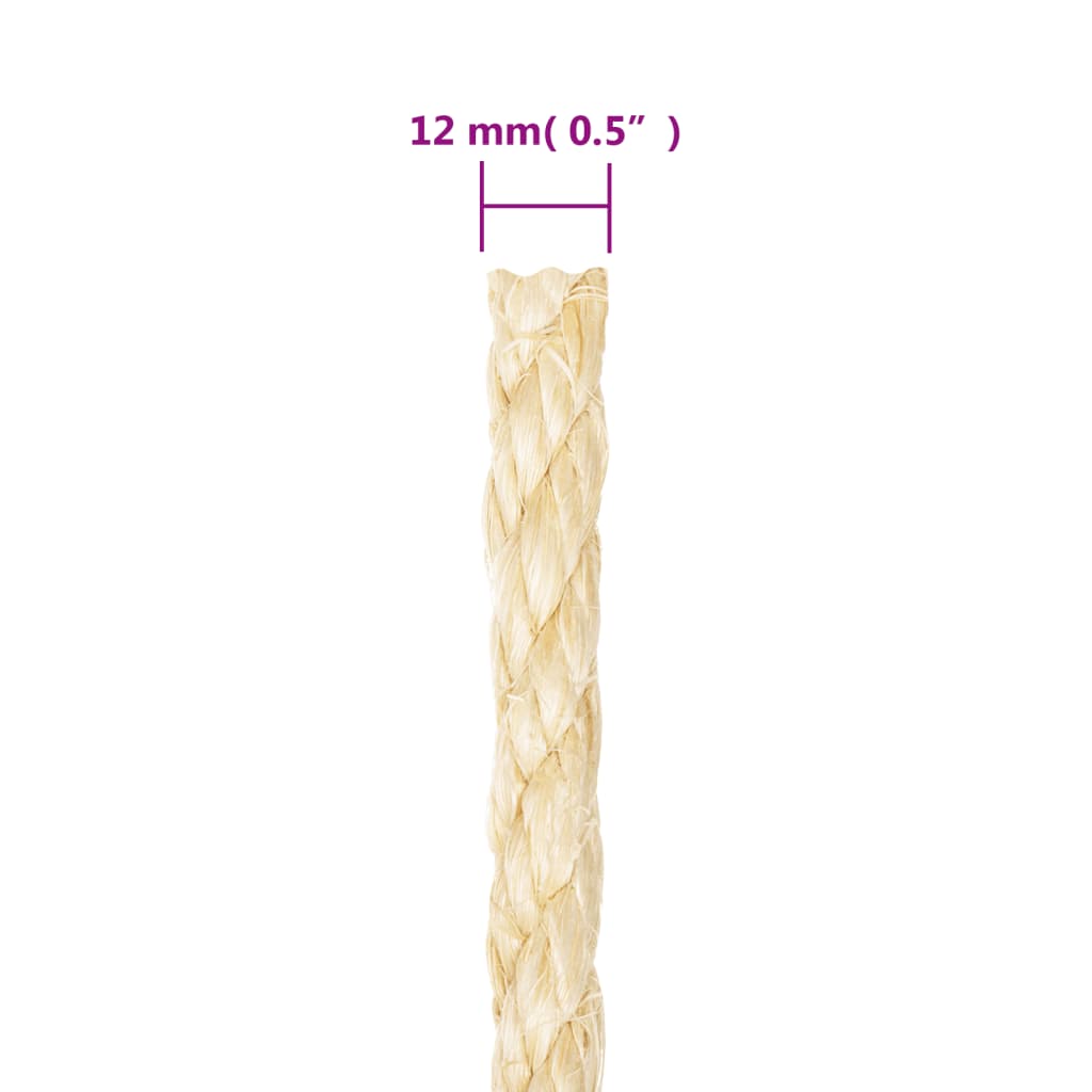 Köysi 100 % Sisal 12 Mm 25 M