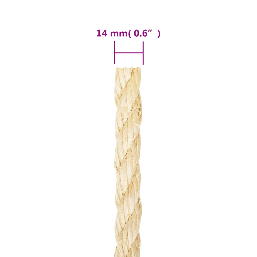 Köysi 100% Sisal 14 Mm 25 M