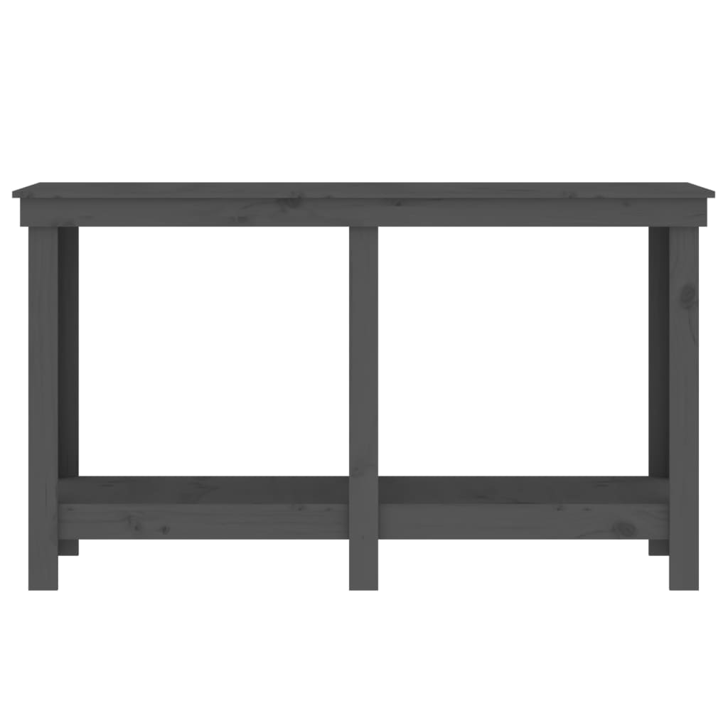 Työpenkki Harmaa 140X50X80 Cm Täysi Mänty