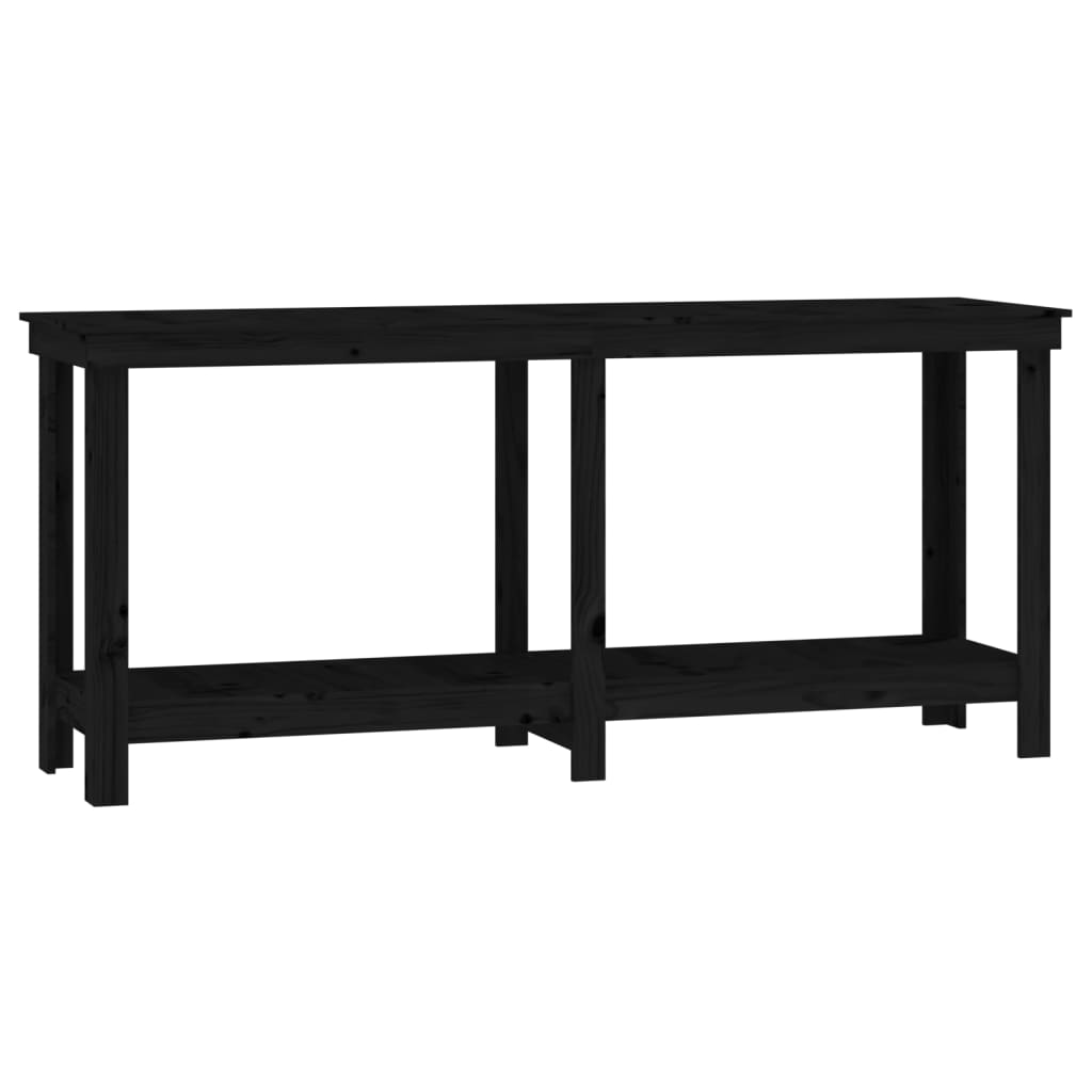 Työpenkki Musta 180X50X80 Cm Täysi Mänty