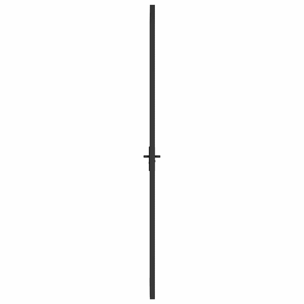 Sisäovi 102,5X201,5 Cm Musta Esg-Lasi Ja Alumiini