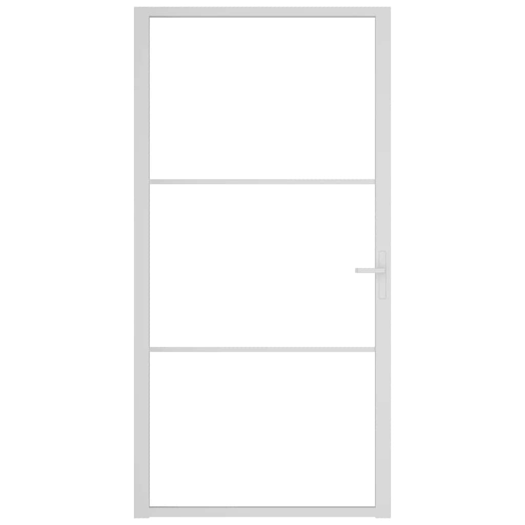 Sisäovi 102,5X201,5 Cm Valkoinen Esg-Lasi Ja Alumiini