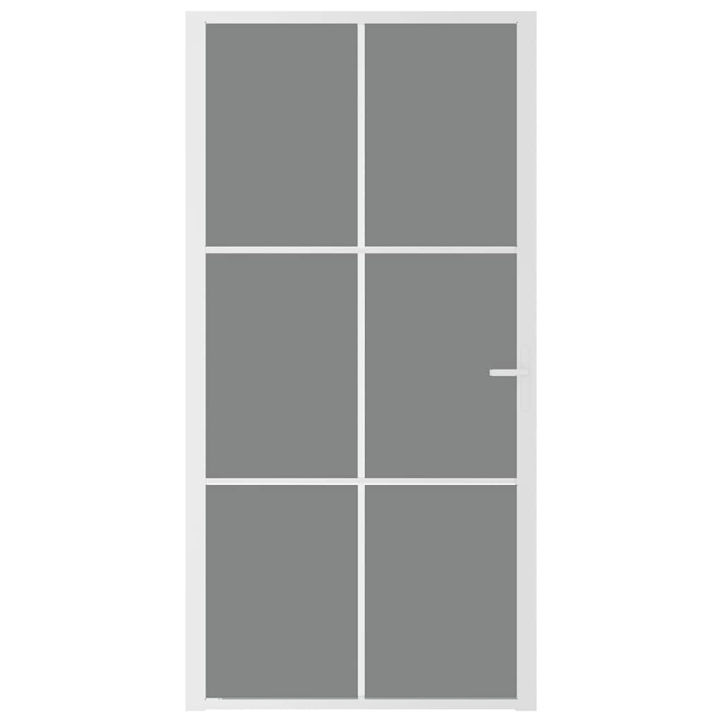 Sisäovi 102,5X201,5 Cm Valkoinen Esg-Lasi Ja Alumiini