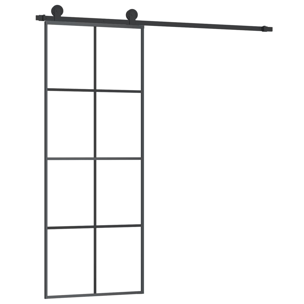 Liukuovi Asennustarvikkeilla 76X205 Cm Esg Lasi Ja Alumiini