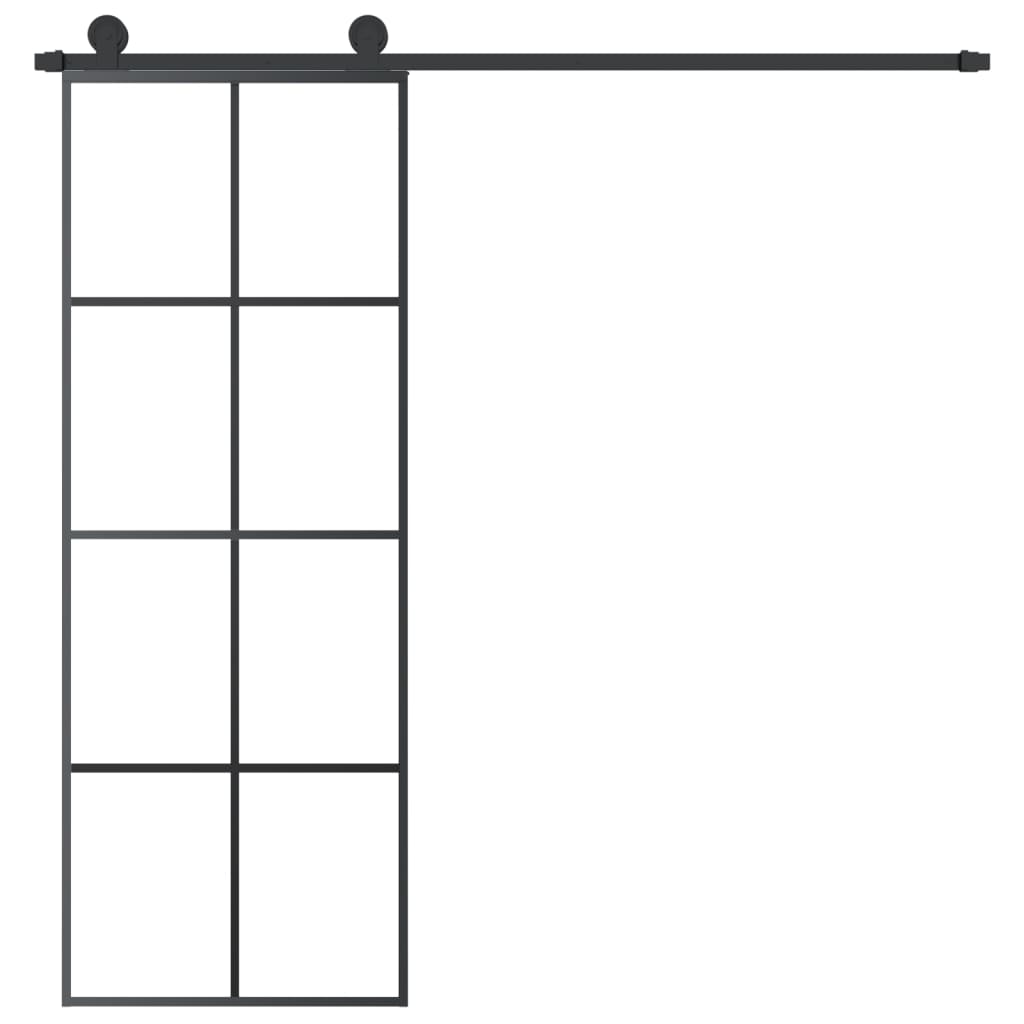 Liukuovi Asennustarvikkeilla 76X205 Cm Esg Lasi Ja Alumiini