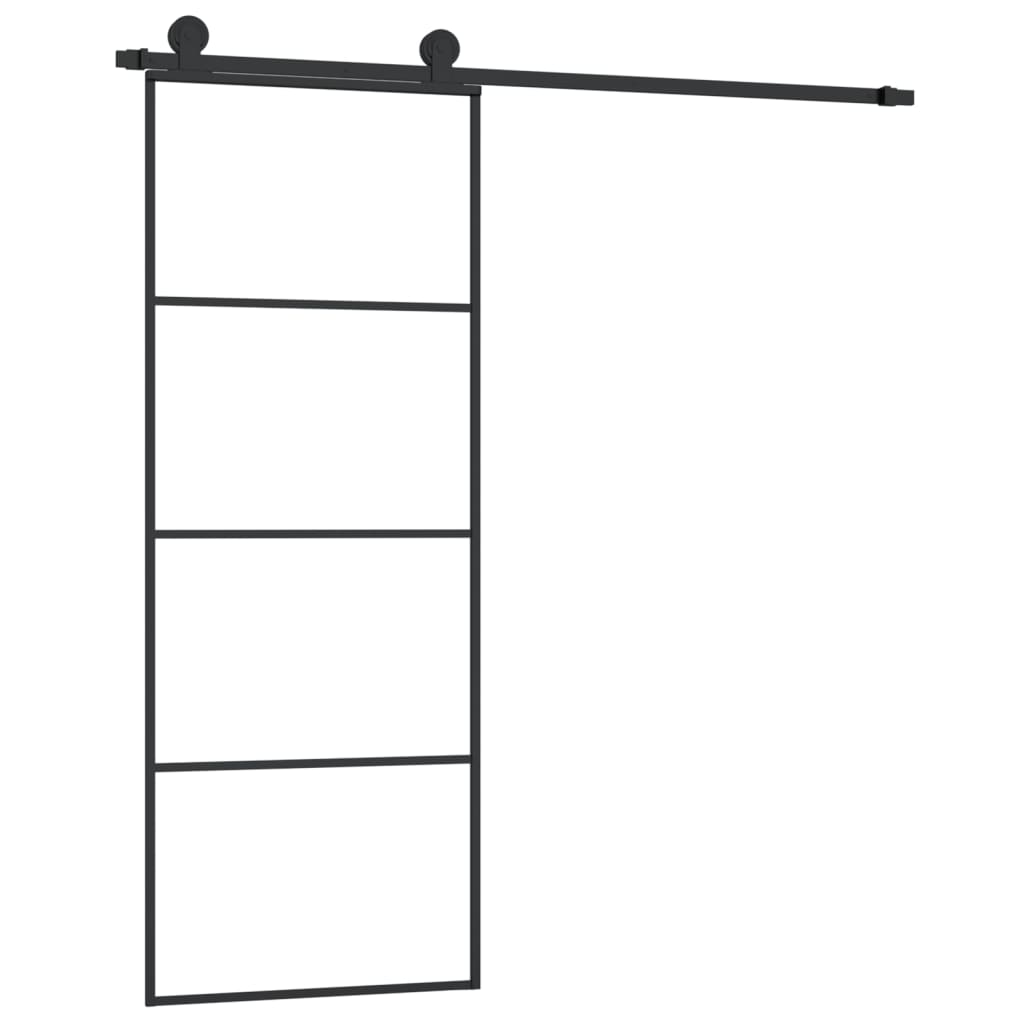 Liukuovi Asennustarvikkeilla 76X205 Cm Esg Lasi Ja Alumiini