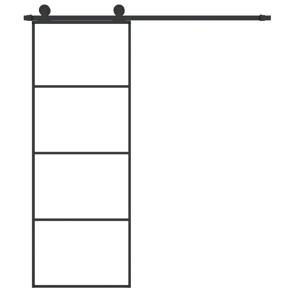Liukuovi Asennustarvikkeilla 76X205 Cm Esg Lasi Ja Alumiini