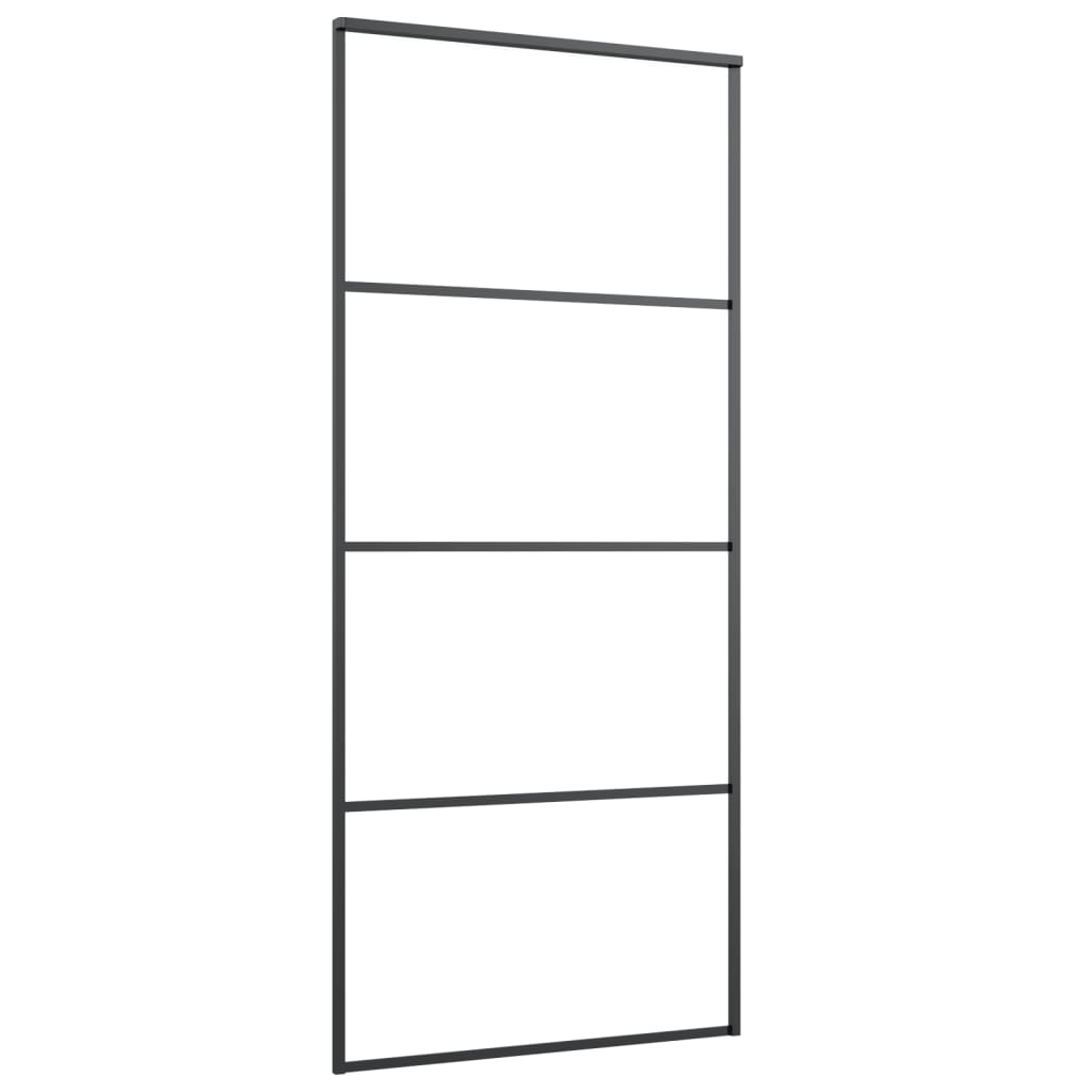 Liukuovi Asennustarvikkeilla 90X205 Cm Esg Lasi Ja Alumiini