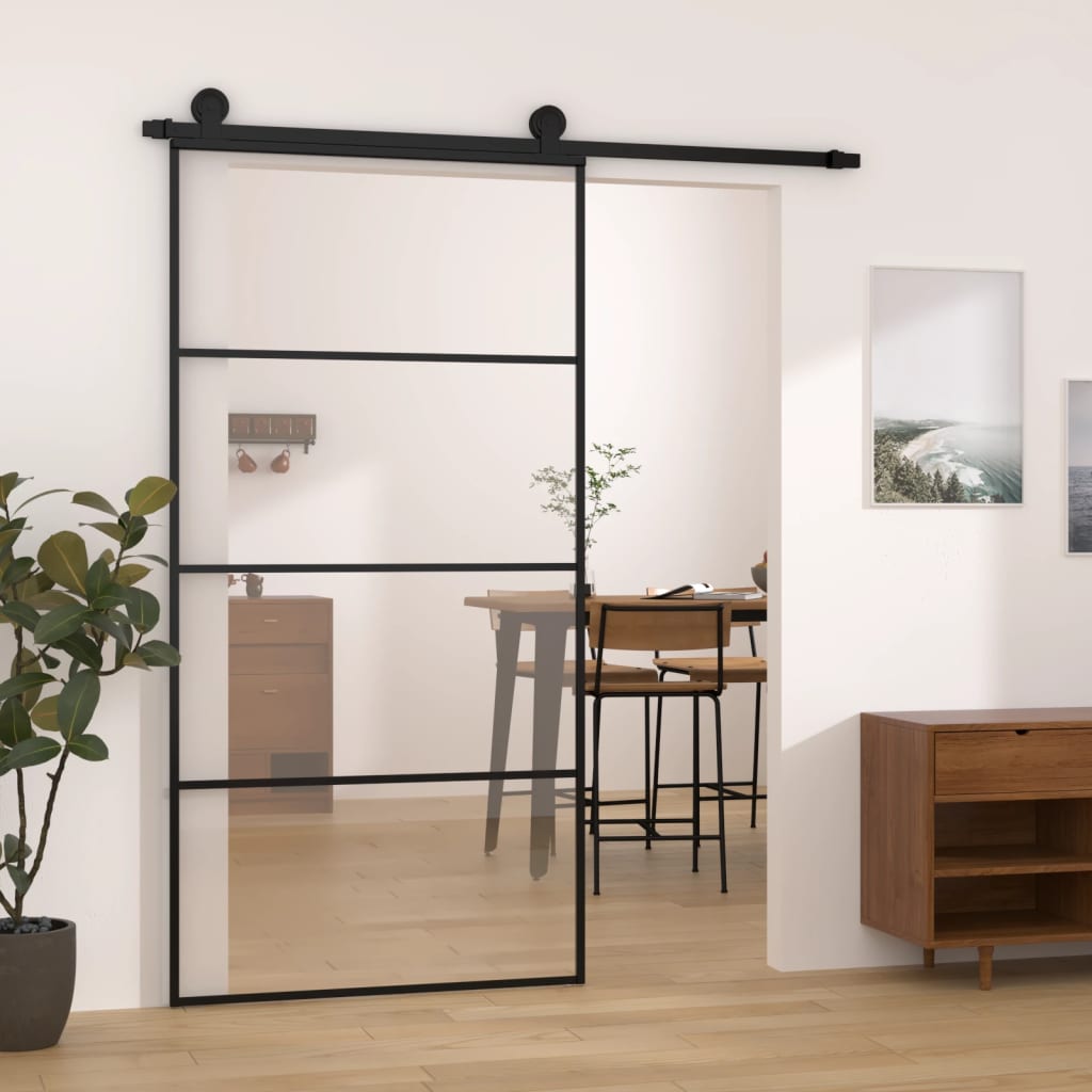 Liukuovi Asennustarvikkeilla 102,5X205 Cm Esg Lasi Ja Alumiini