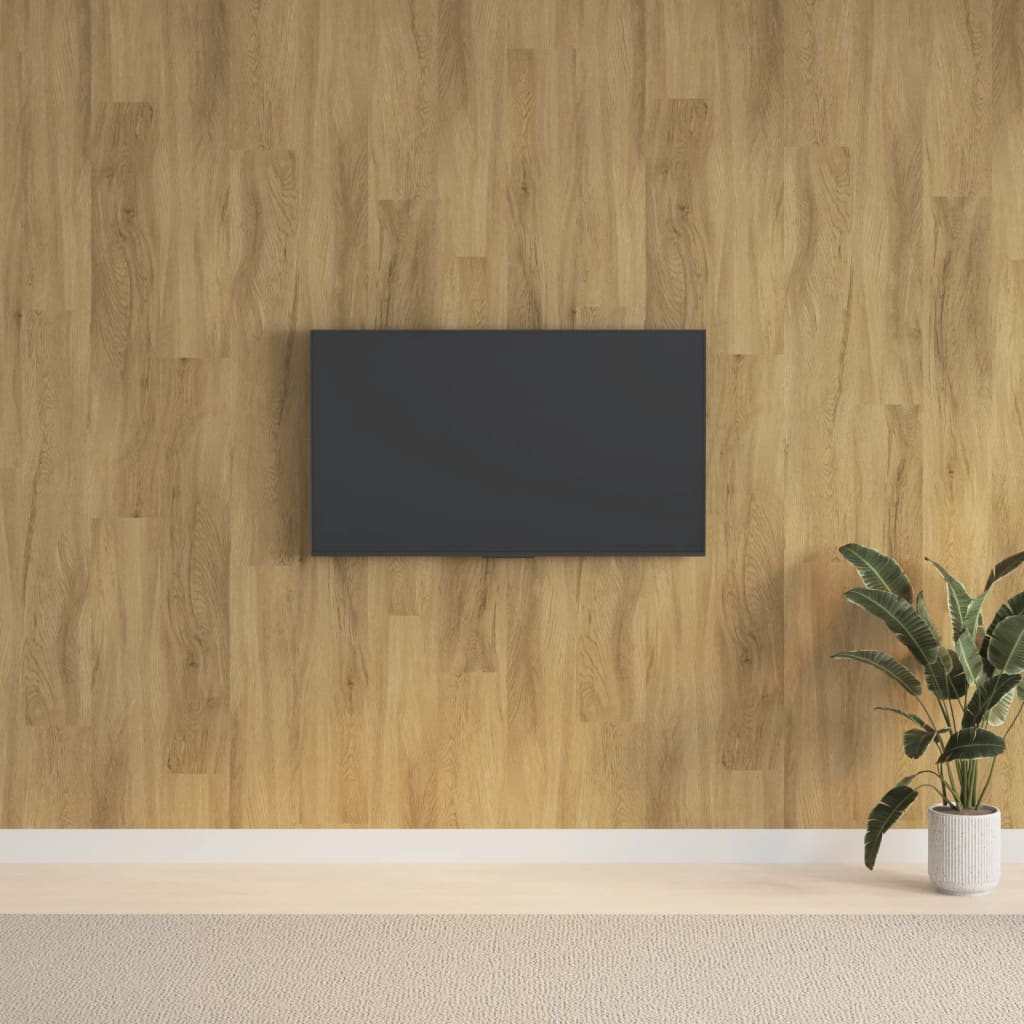Seinäpaneelit Puutyyli Ruskea Pvc 2,06 M²