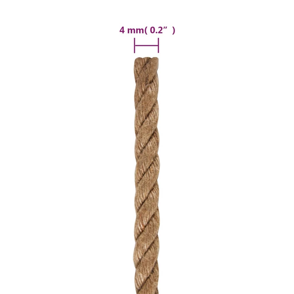 Juuttiköysi 50 M Pitkä 4 Mm Paksu