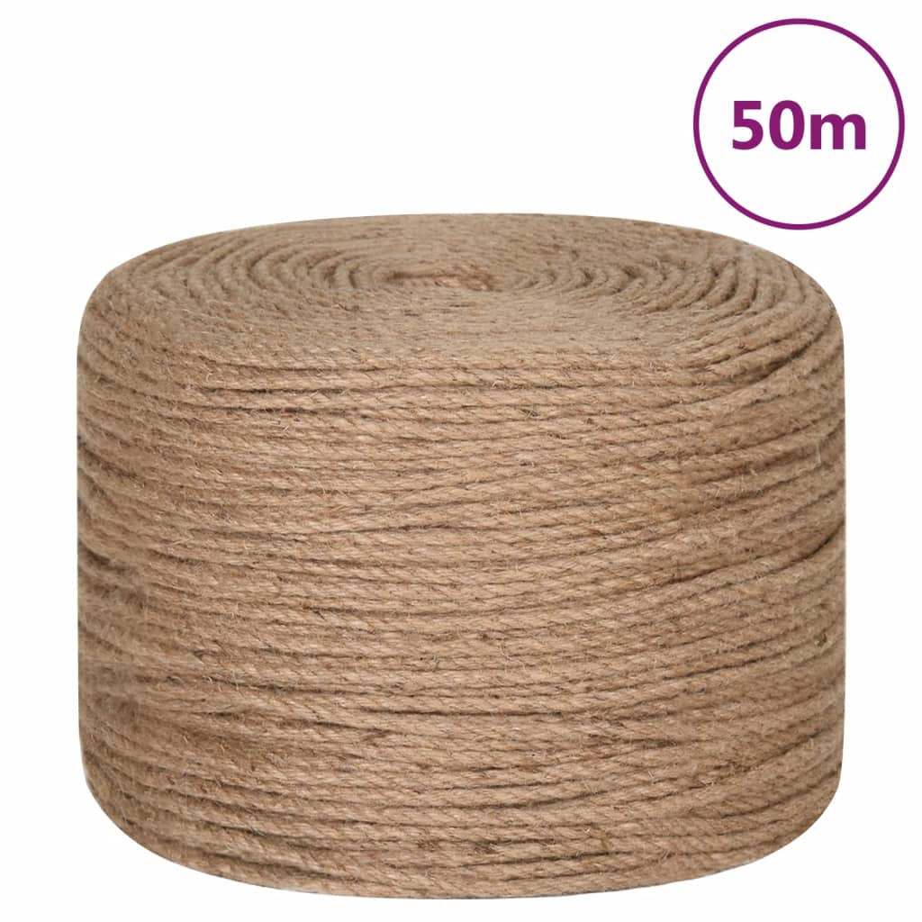 Juuttiköysi 50 M Pitkä 8 Mm Paksu