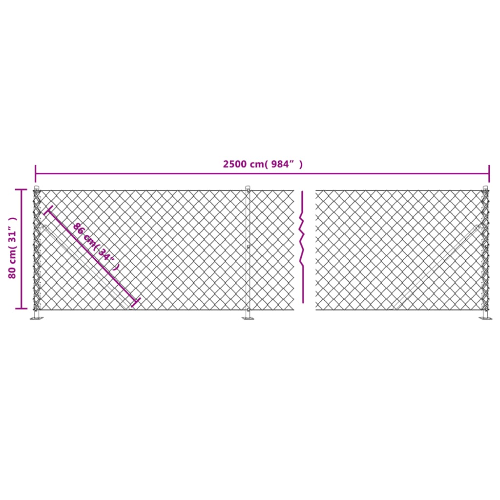 Verkkoaita Laipalla Vihreä 0,8X25 M