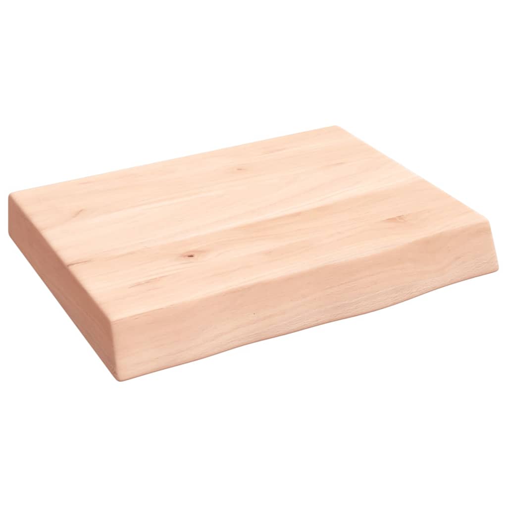 Kylpyhuoneen Työtaso 40X30X(2-6) Cm Käsittelemätön Täysi Puu