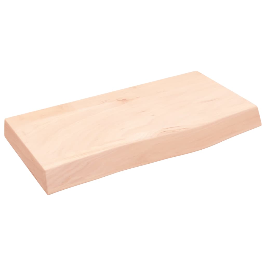 Kylpyhuoneen Työtaso 60X30X(2-6) Cm Käsittelemätön Täysi Puu