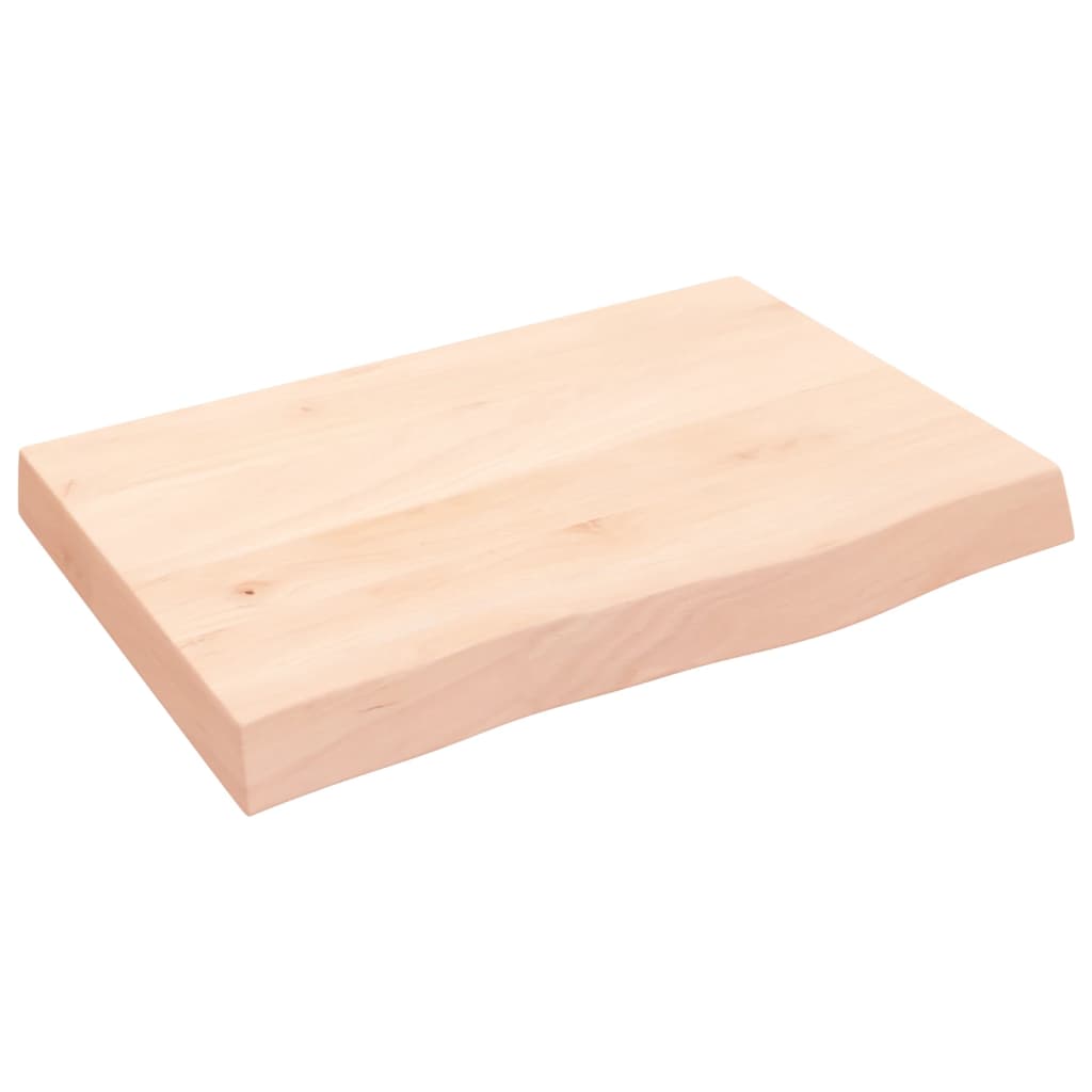 Kylpyhuoneen Työtaso 60X40X(2-6) Cm Käsittelemätön Täysi Puu
