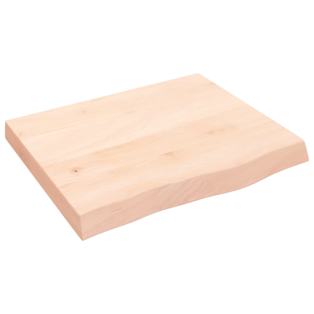 Kylpyhuoneen Työtaso 60X50X(2-6) Cm Käsittelemätön Täysi Puu