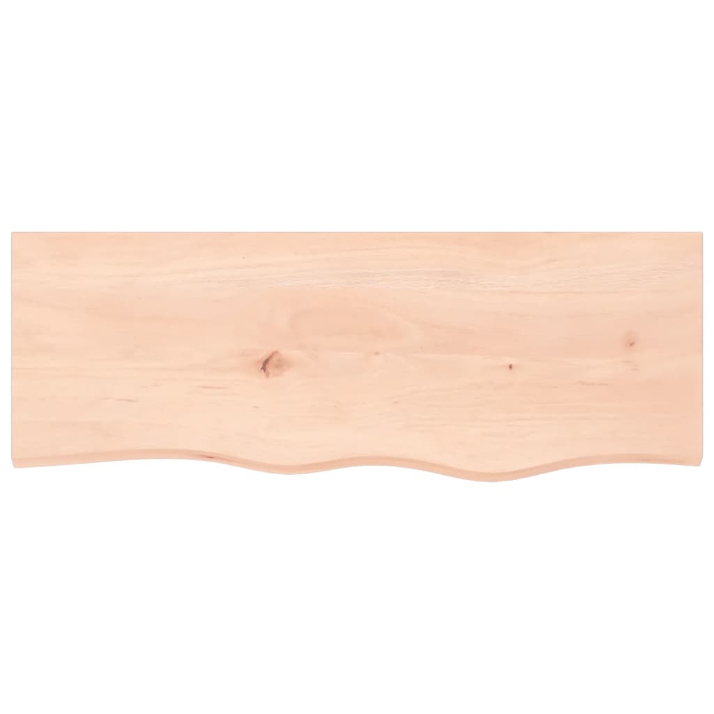 Kylpyhuoneen Työtaso 80X30X(2-6) Cm Käsittelemätön Täysi Puu