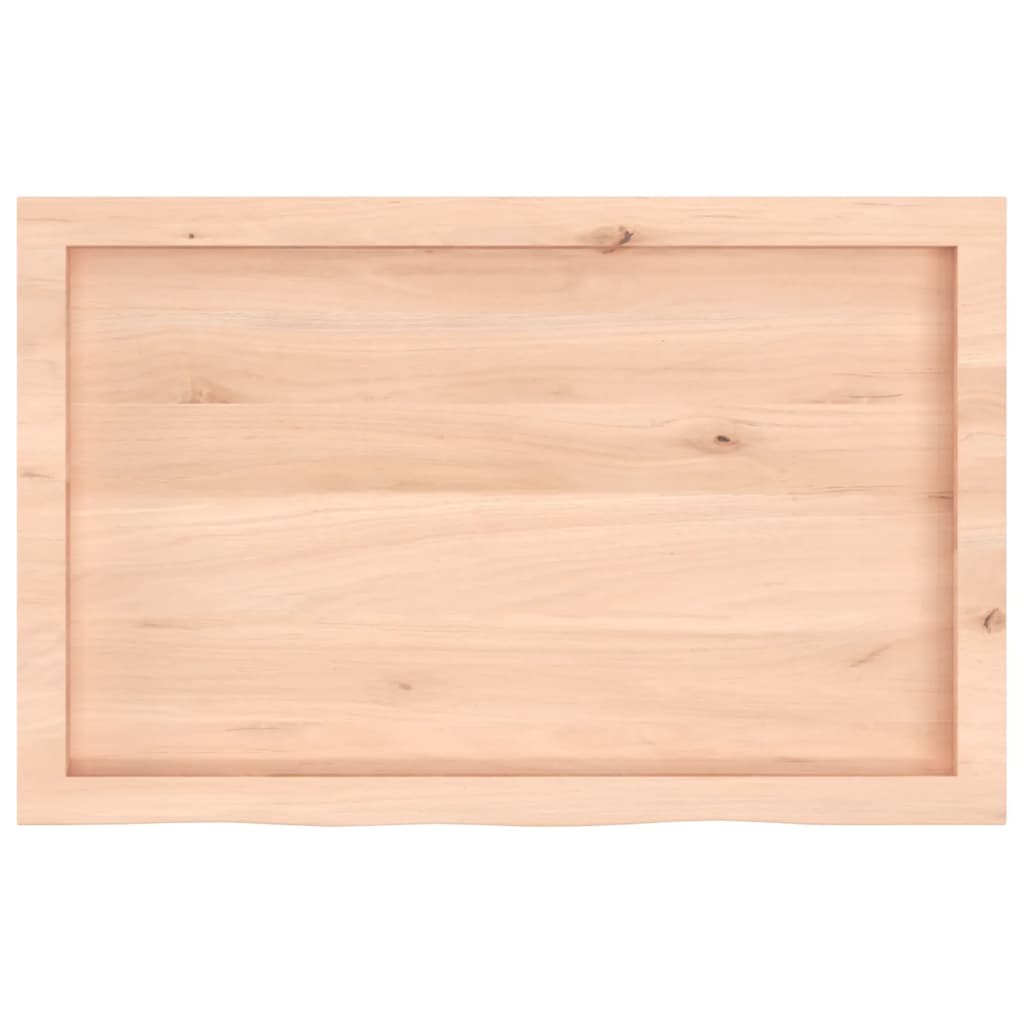 Kylpyhuoneen Työtaso 80X50X(2-4) Cm Käsittelemätön Täysi Puu