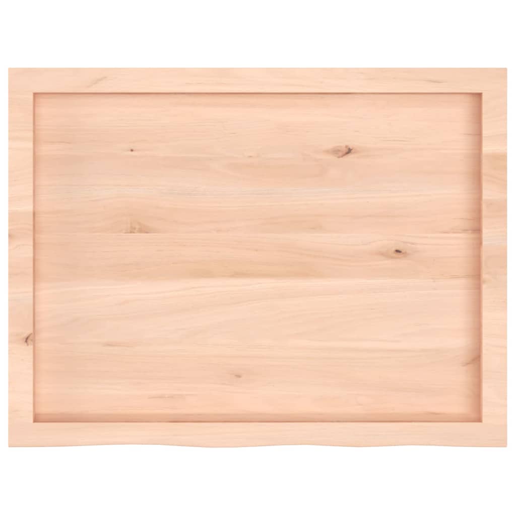 Kylpyhuoneen Työtaso 80X60X(2-6) Cm Käsittelemätön Täysi Puu