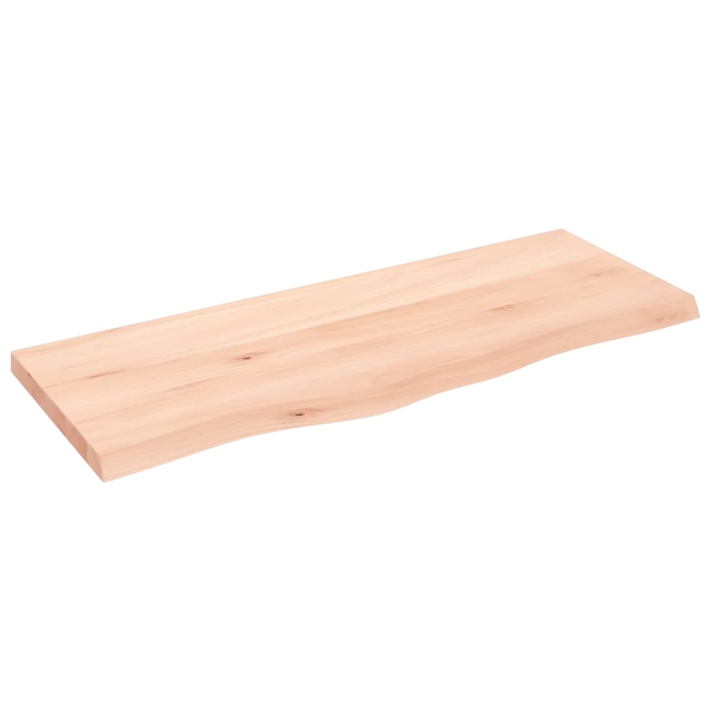 Kylpyhuoneen Työtaso 100X40X(2-4) Cm Käsittelemätön Täysi Puu