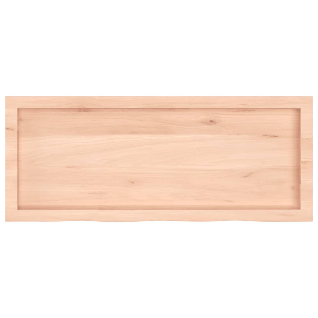 Kylpyhuoneen Työtaso 100X40X(2-4) Cm Käsittelemätön Täysi Puu