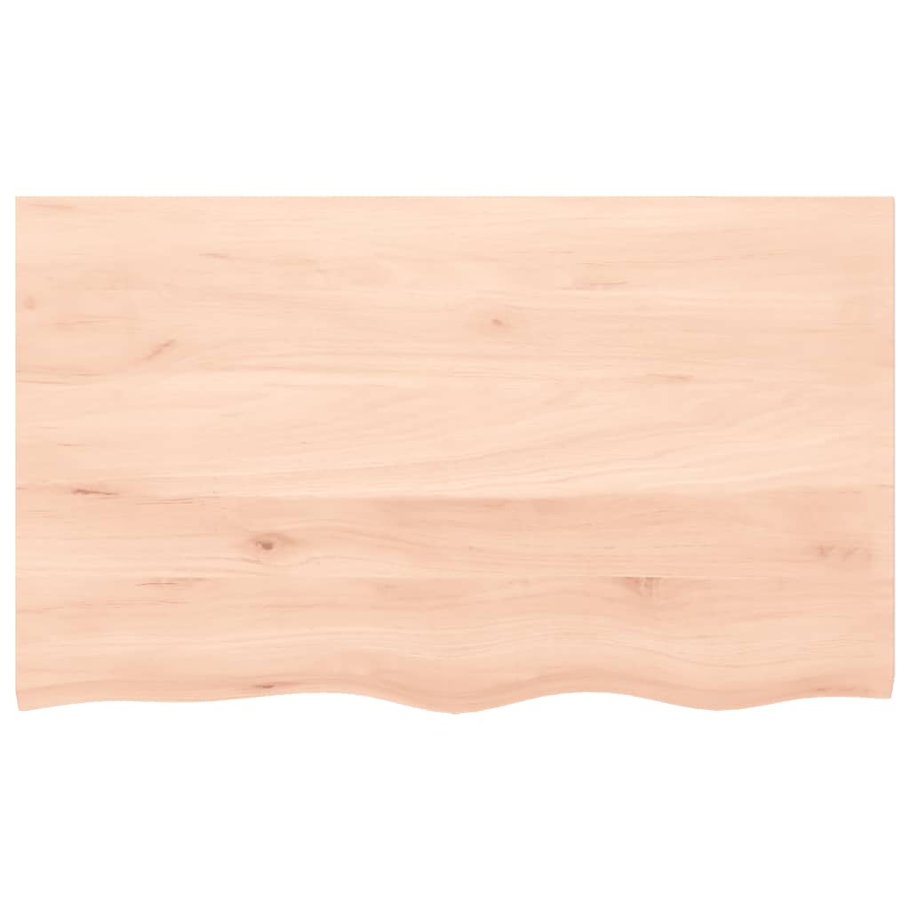 Kylpyhuoneen Työtaso 100X60X(2-4) Cm Käsittelemätön Täysi Puu