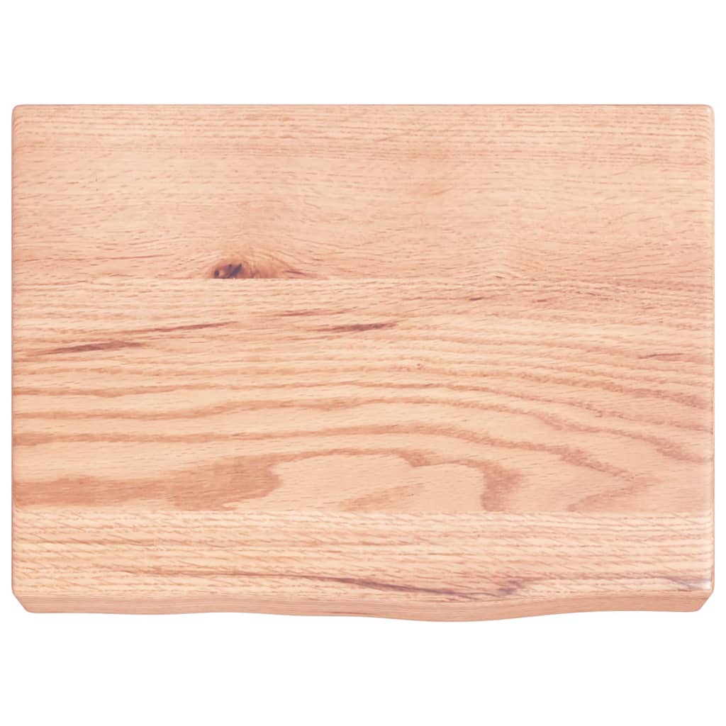 Kylpyhuoneen Työtaso V.ruskea 40X30X(2-6)Cm Käsitelty Täysi Puu