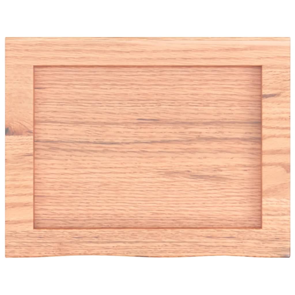 Kylpyhuoneen Työtaso V.ruskea 40X30X(2-6)Cm Käsitelty Täysi Puu