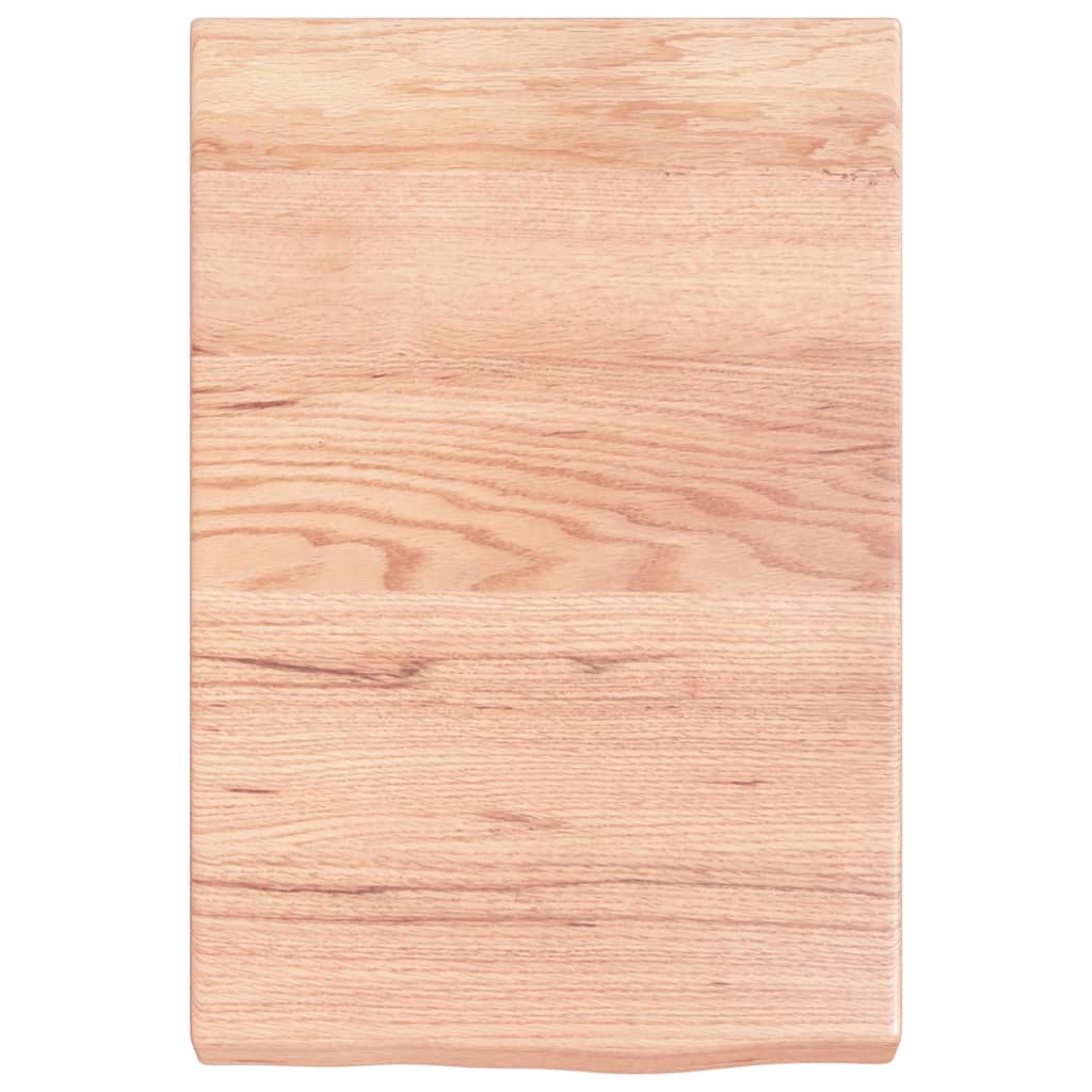 Kylpyhuoneen Työtaso V.ruskea 40X60X(2-6)Cm Käsitelty Täysi Puu