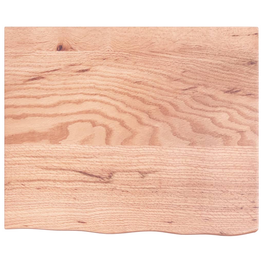 Kylpyhuoneen Työtaso V.ruskea 60X50X(2-6)Cm Käsitelty Täysi Puu