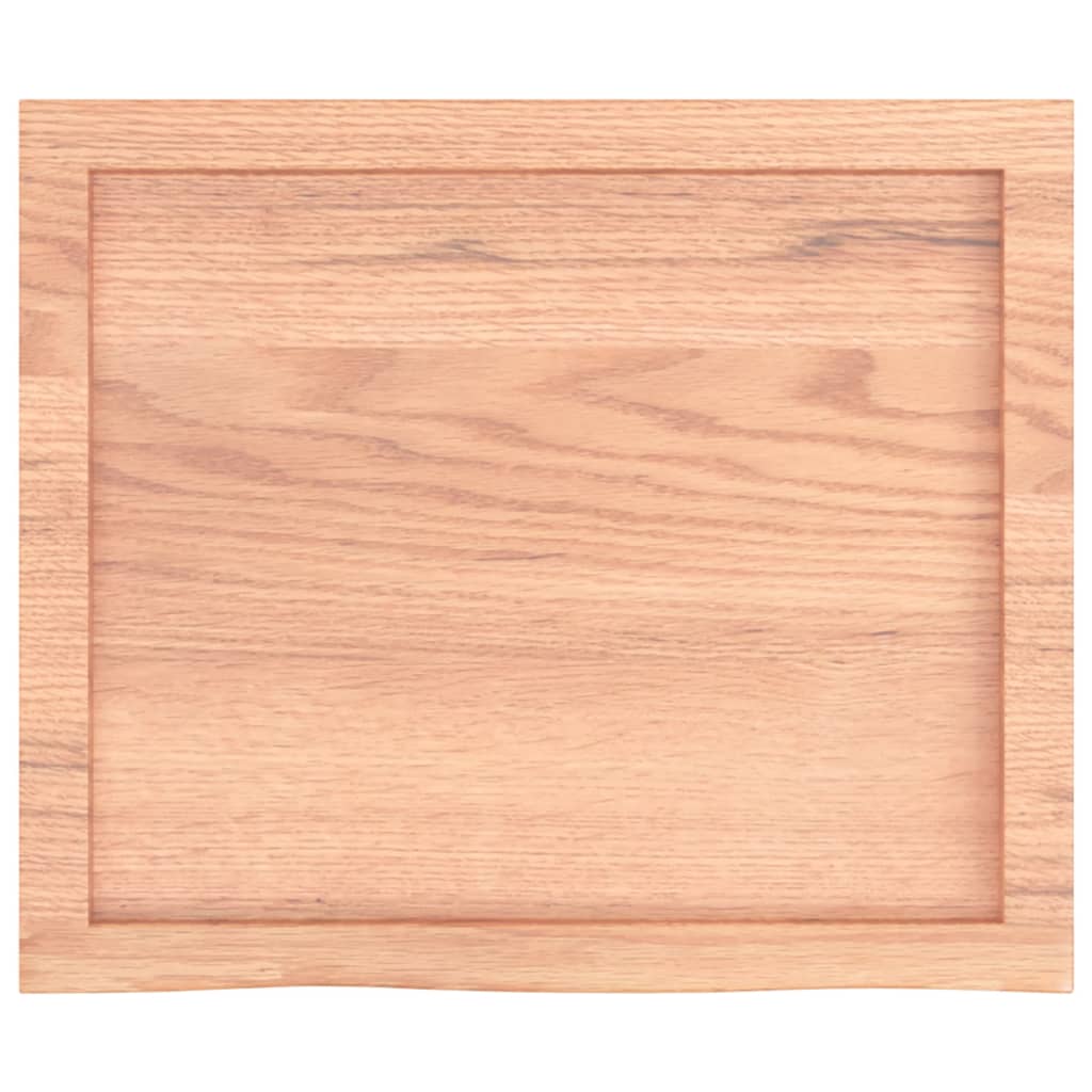 Kylpyhuoneen Työtaso V.ruskea 60X50X(2-6)Cm Käsitelty Täysi Puu