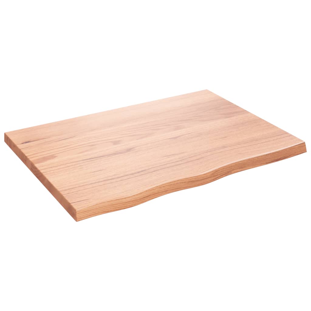 Kylpyhuoneen Työtaso V.ruskea 80X60X(2-4)Cm Käsitelty Täysi Puu