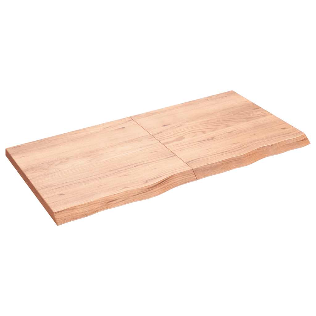 Kylpyhuoneen Työtaso V.ruskea 120X60X(2-4)Cm Käsitelty Täyspuu